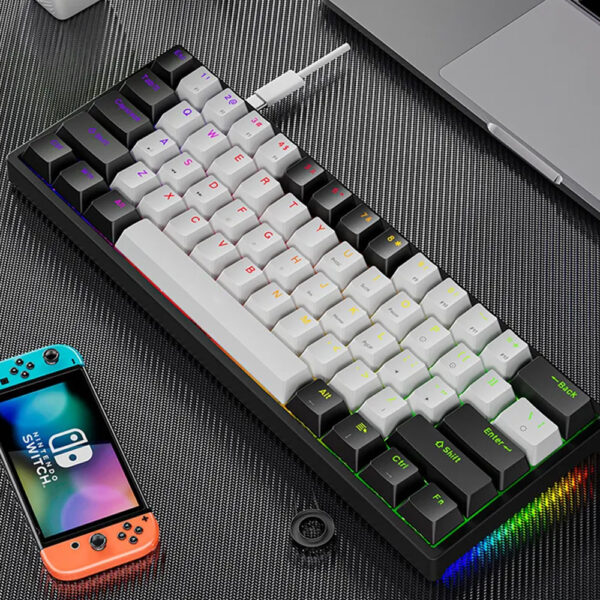 Wholesale RGB Mechanical Keyboard Backlight Game Playing Cyan Axis Wired Backlit Gaming Keyboard